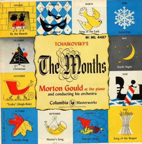 Morton Gould ‎– Tchaikovsky: The Months, Op. 37a - VG+ Lp Record 1951 CBS USA Mono Vinyl - Classical