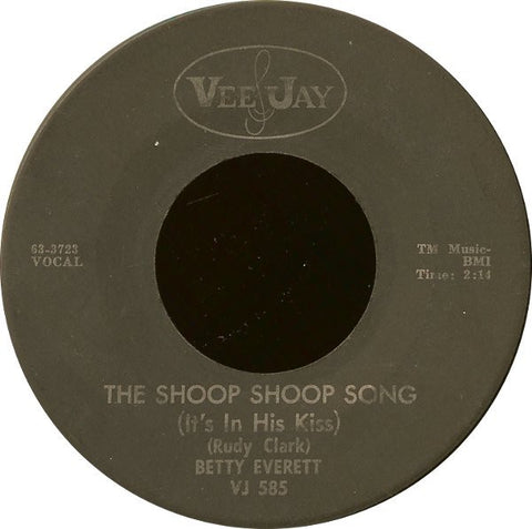 Betty Everett ‎– The Shoop Shoop Song (It's In His Kiss) / Hands Off - VG 7" Single 45rpm 1964 Vee Jay USA - Soul