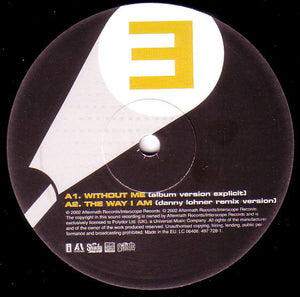 Eminem - Without Me - VG+ 12" Single 2002 (UK Import) - Hip Hop