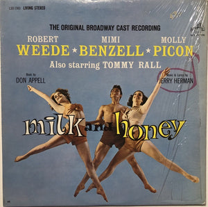 Robert Weede, Mimi Benzell, Molly Picon ‎– Milk And Honey (1961) - New LP Record 1970's RCA USA Vinyl - Original Broadway Cast