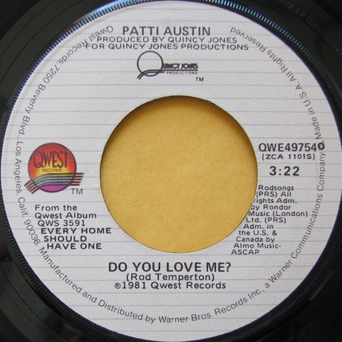 Patti Austin ‎– Do You Love Me? / Solero - VG+ 7" Single 45rpm 1981 Qwest US - Disco
