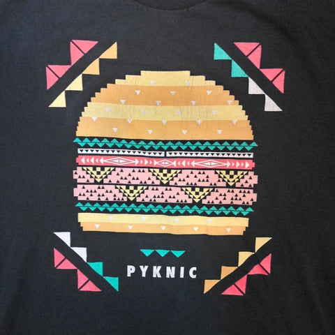 Pyknic Cheeseburger Long Sleeve Tee Shirt - XLarge