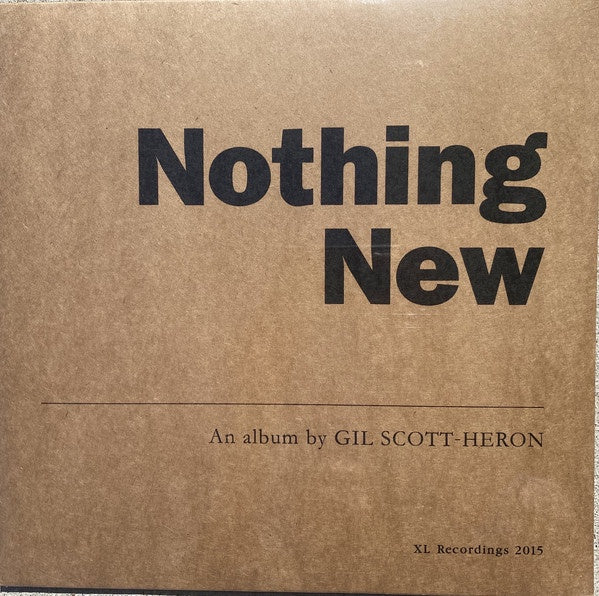 Gil Scott-Heron ‎– Nothing New (2014) - New LP Record 2020 XL Vinyl - Soul / Jazz-Funk - Shuga Records