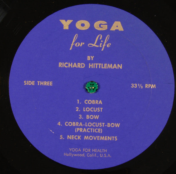 Richard Hittleman - Yoga For Life - VG+ Mono USA (Only LP #2) - Education/Therapy