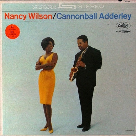 Nancy Wilson / The Cannonball Adderley Quintet – Nancy Wilson / Cannonball Adderley - VG+ LP Record 1961 Capitol USA Original Vinyl - Jazz