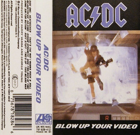 AC/DC ‎– Blow Up Your Video - Used Cassette Tape Atlantic 1988 USA - Rock / Hard Rock