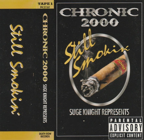 Various ‎– Suge Knight Represents: Chronic 2000 - Still Smokin' - Used 2xCassette 1999 Death Row - Hip Hop / Gangsta