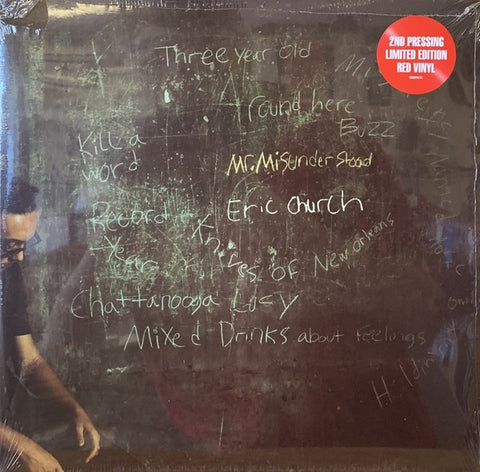 Eric Church ‎– Mr. Misunderstood (2015) - New LP Record 2020 EMI Nashville USA Red Vinyl - Country / Country Rock