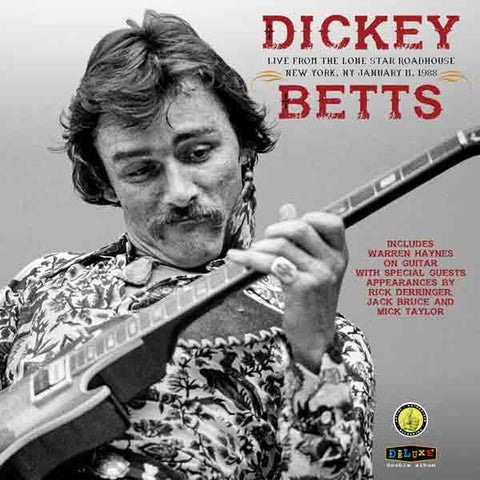 Dickey Betts - Dickey Betts Band: Live At The Lone Star Roadhouse - New Vinyl 2 Lp 2018 RockBeat 'RSD First' Release on Blue Vinyl (Limited to 1400) - Rock
