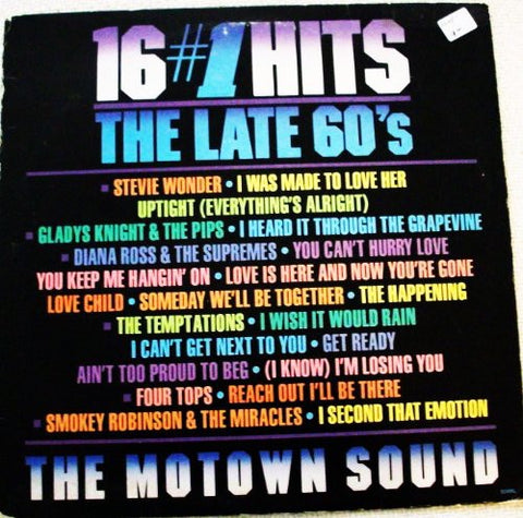 Various ‎– 16 #1 Hits: The Late 60's - Mint- Lp Record 1987 USA - Soul / Funk / R&B