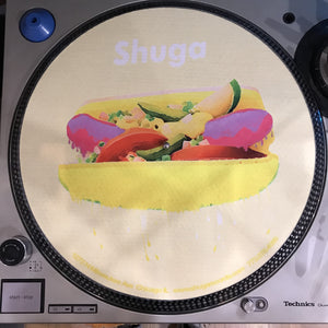 Shuga Records 2018 Limited Edition Vinyl Record Slipmat Chicago HotDog Dawg Slip Mat