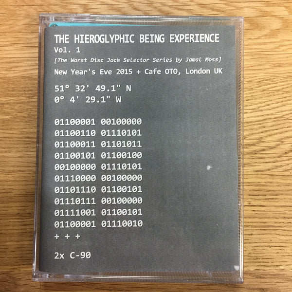 Hieroglyphic Being - The Hieroglyphic Being Experience Vol. 1 - New Cassette 2016 +++ Synthetic Sentiment Second edition Promo Acid House / Deep House / Experimental - Shuga Records