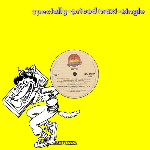 Griffin ‎– Throw Down - Mint- 12" Single Record 1984 Qwest USA Vinyl - Electro