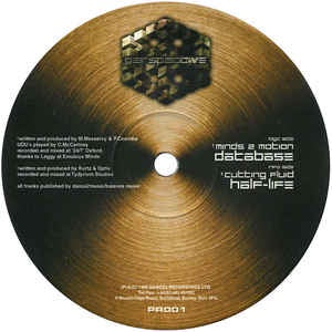 Minds 2 Motion / Cutting Fluid ‎– Database / Half-Life - Mint- 12" Single Record 2000 UKImport Perspective - Drum n Bass