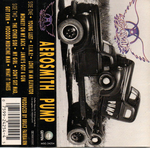 Aerosmith ‎– Pump - VG+ 1989 USA Cassette Tape - Rock