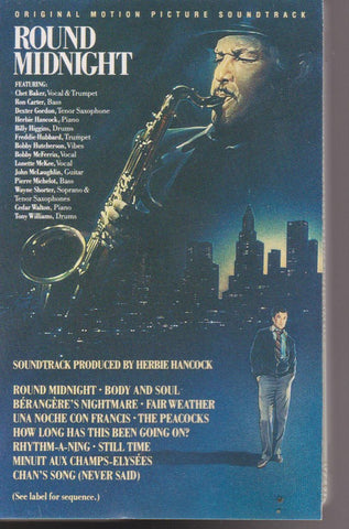 Herbie Hancock - Round Midnight (Original Motion Picture Soundtrack) - Used Cassette 1986 Columbia USA - Soundtrack / Jazz / Hard Bop
