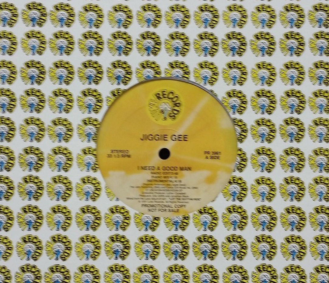 Jiggie Gee ‎– I Need A Good Man / Come On Down - New 12" Single USA 1991 Original Press - Hip Hop - Shuga Records