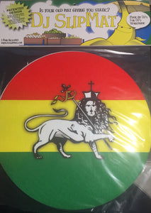 2x 12" Rasta Reggae Lion DJ Vinyl Record Slipmat Pair