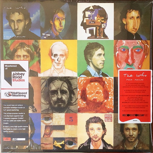 The Who ‎– Face Dances - New 2 LP Record Store Day 2021 Polydor Europe Import Blue & Yellow Vinyl - Classic Rock / Pop Rock - Shuga Records