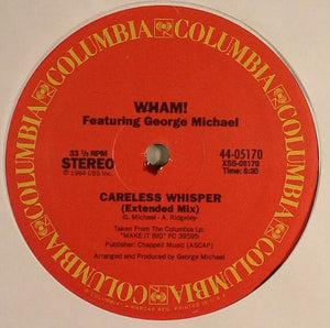 Wham! - Careless Whisper VG+ - 12" Single 1984 Columbia USA - Synth-Pop