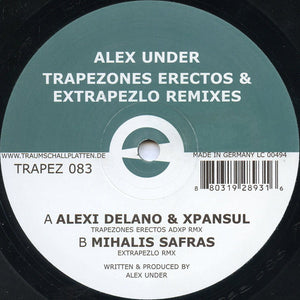 Alex Under ‎– Trapezones Erectos & Extrapezlo Remixes - Mint- 12" Single (German Import) 2008 - Techno / Mininal