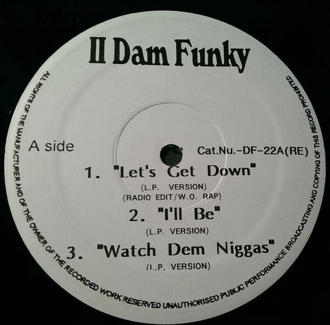 Various ‎– Untitled / II Dam Funky ‎(DF-22) - Mint- 12” Single Record USA Original Vinyl - New Jack Swing