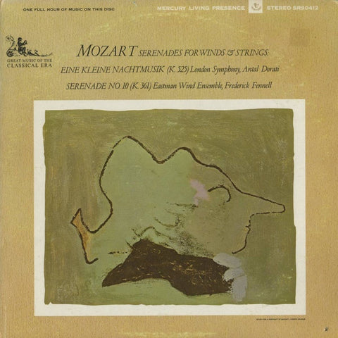 Antal Dorati & Frederick Fennell - Mozart ‎– Serenades For Winds & Strings - VG+ Lp Record 1960's Mercury Living Presence Stereo USA Vinyl - Classical