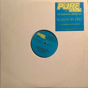 Underground Warriors  ‎– Blue (Ba Da Bee) - VG+ 12" Single Record - 1999 USA Pure Vinyl - Euro House / Italodance