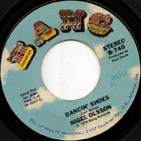 Nigel Olsson ‎– Dancin' Shoes / Living In A Fantasy - Mint- 45rpm 1978 USA - Pop / Rock