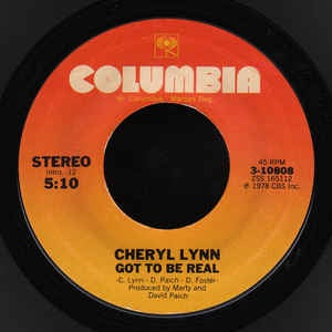 Cheryl Lynn- Got TO Be Real / Come In From The Rain- VG+ 7" Single 45RPM-1978 Columbia USA- Funk/Soul/Disco