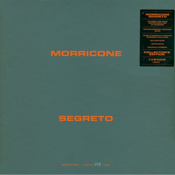 Ennio Morricone – Morricone Segreto - New 2 LP Record 2020 CAM Colored Vinyl Box Set & Bonus 7" Single - Soundtrack / Score
