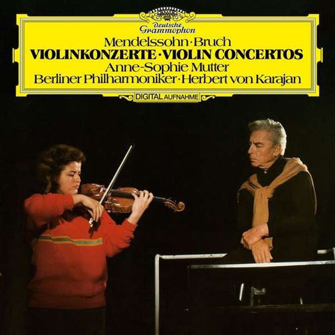 Anne-Sophie Mutter ‎& Herbert von Karajan & Berliner Philharmoniker – Mendelssohn / Bruch Violin Concertos - New LP Record 2017 Deutshe Grammophon German 180 gram Vinyl & Download - Classical