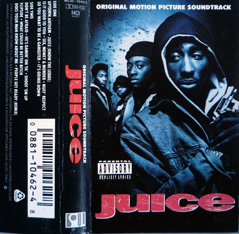 Various ‎– Juice (Original Motion Picture Soundtrack) - Used Cassette 1991 SOUL - Soundtrack