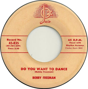 Bobby Freeman ‎- Do You Want To Dance - VG+ 7" Single 45 RPM 1958 USA - Rock / Pop / R&B