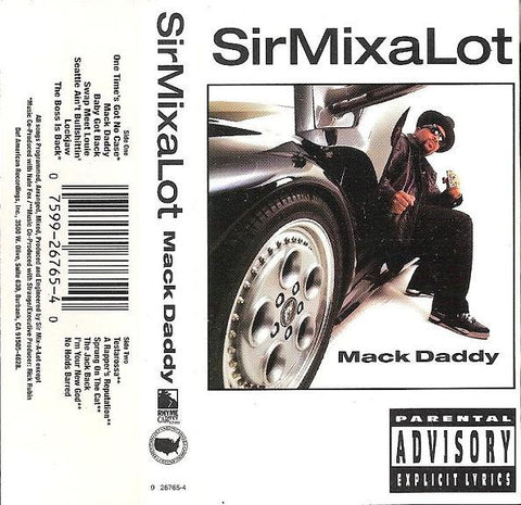 Sir Mix-A-Lot ‎– Mack Daddy - Used Cassette 1992 Def American - Hip Hop