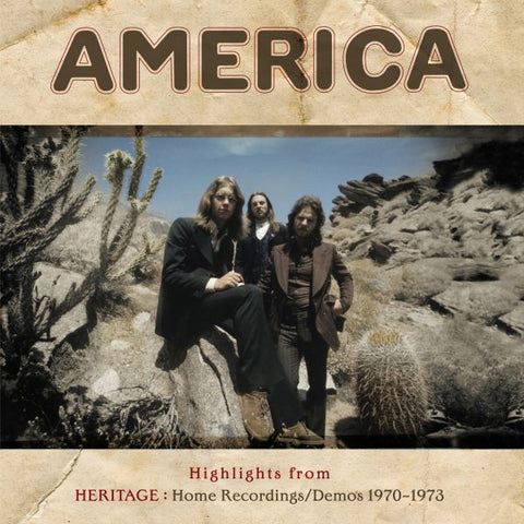 America - Highlights From Heritage: Home Recordings/Demos 1970-1973 - New Lp  Record Store Day Black Friday 2018 Omnivore USA RSD - Soft Rock