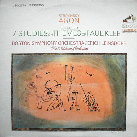 LSC-2879 Boston Symphony Orchestra, Erich Leinsdorf ‎– Stravinsky Agon - 7 Studies On Themes Of Paul Klee - Mint- Lp Record 1966 USA RCA Stereo Vinyl - Classical