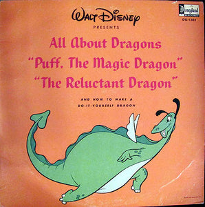 Thurl Ravenscroft - Walt Disney Presents All About Dragons - VG 1966 USA (Original Press) - Children's/Story - Shuga Records