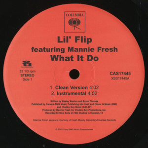 Lil' Flip - What It Do Mint- - 12" Single 2005 Columbia USA - Hip Hop