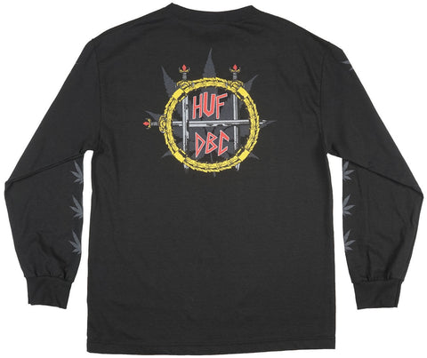 Huf - Men's Black 'Swords And Weed' Long Sleeve T-Shirt