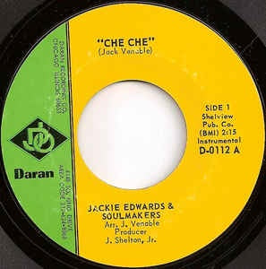 Jackie Edwards & Soulmakers - Che Che - New 7" Single Record 1969 Daran DJO Vinyl - Chicago Northern Soul - Shuga Records