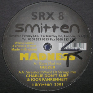 DDR ‎– Madness - Mint 12" Single Record 2001 UK Import Vinyl (samples fear and loathing movie) - Techno / Acid