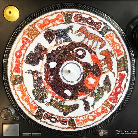 Shuga Records 2020 Limited Edition Vinyl Record Slipmat Josh Faber - Trippy Animal World Slip Mat