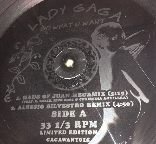 Lady Gaga ‎– Do What U Want - New EP Record 2014 German Import Etched Vinyl - Pop / Synth-pop / House - Shuga Records