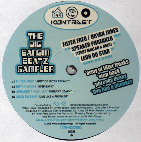 Various - The Big Bangin Beatz Sampler VG+ - 12" Single 2006 Kontrast USA - Chicago House