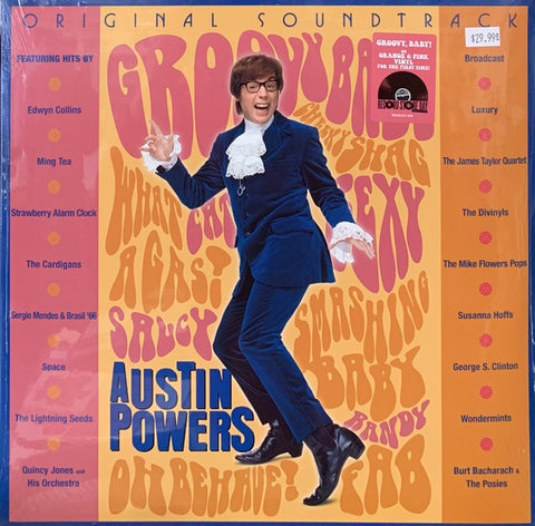 Various – Austin Powers: International Man of Mystery (1997) - New 2 LP Record Store Day 2020 Hollywood Orange & Pink Vinyl - Soundtrack