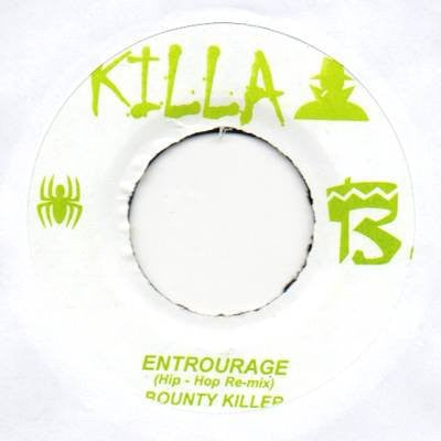 Bounty Killer ‎– Entrourage / One Minute Man - VG+ 7" Single 45 rpm 2000 Killa B USA - Reggae / Dancehall