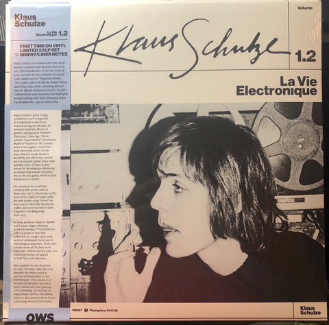 Klaus Schulze ‎– La Vie Electronique Volume 1.2 - New 2 Lp Record 2018 One Way Static USA Vinyl - Electronic Ambient / Berlin-School / Experimental