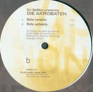DJ Sebbo ‎– Rolle Vorwärts - Mint- 12" Single Record - 1998 Germany Planet Vision Vinyl - Techno
