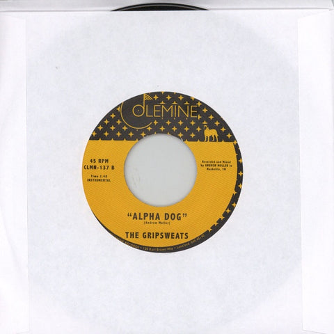 The Gripsweats ‎– Ziggy's Walk / Alpha Dog - New 7" Vinyl 2018 Colemine 45 rpm Black Vinyl Pressing - Funk